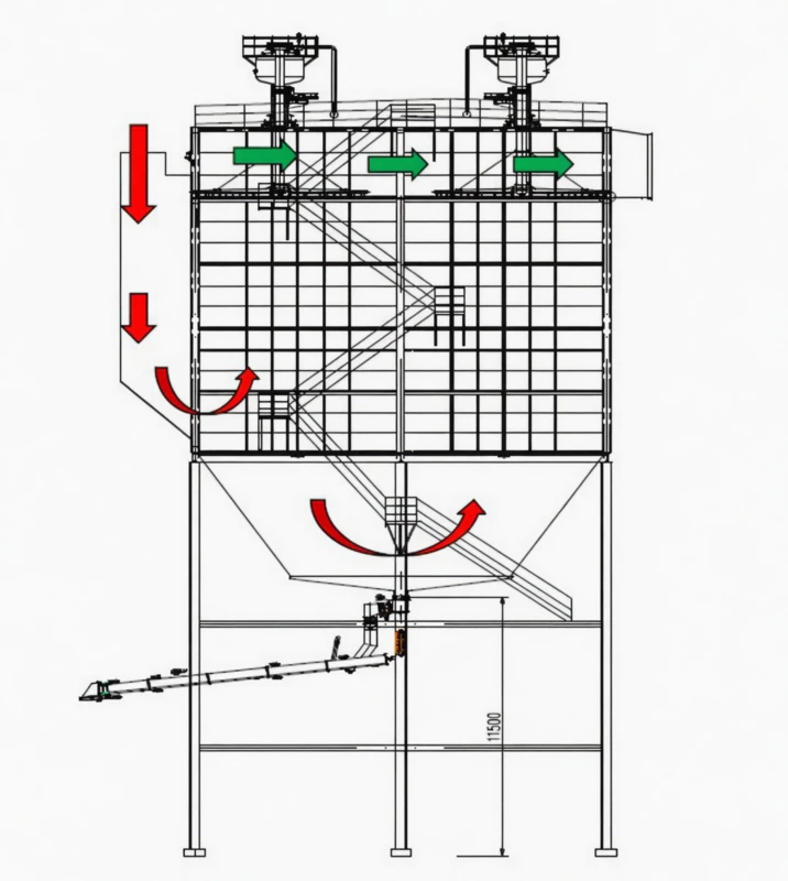 Bag Filter Schematic Diagram and Principle