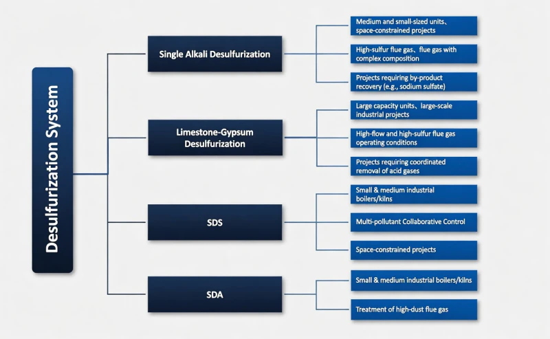 Desulfurization System Technology Selection Comparison Table