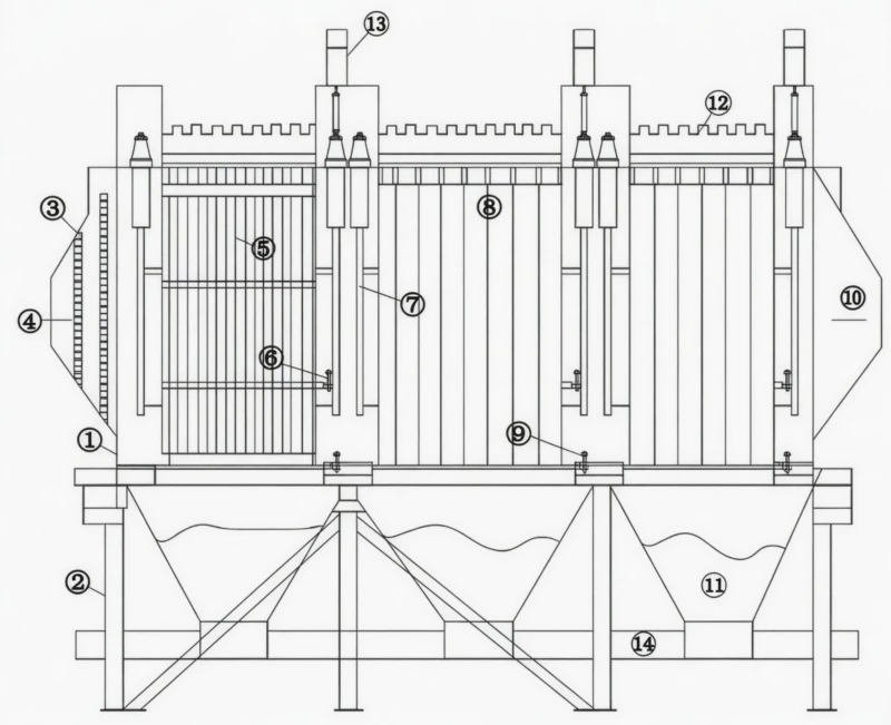 Electrostatic Precipitator System Structure