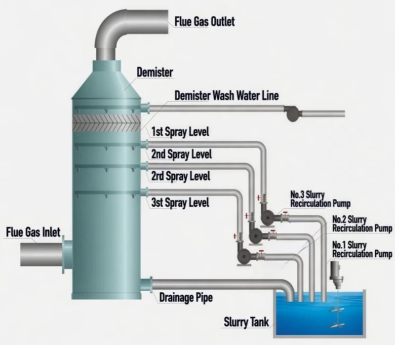 Structural and Process Diagram of Single Alkali System