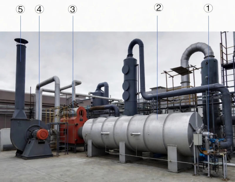 Direct-Fired Thermal Oxidizer Equipment Layout