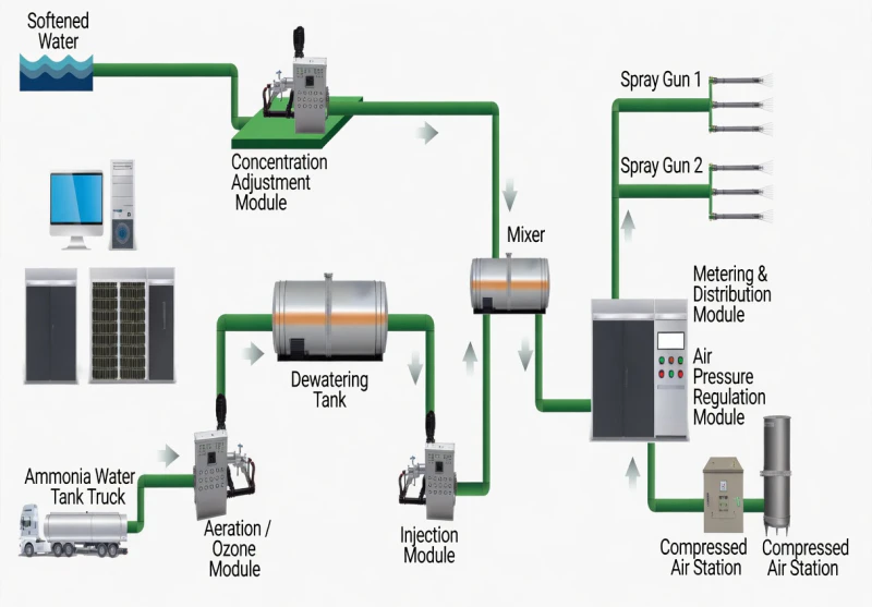 SNCR Denitrification System Process Flow and Modules