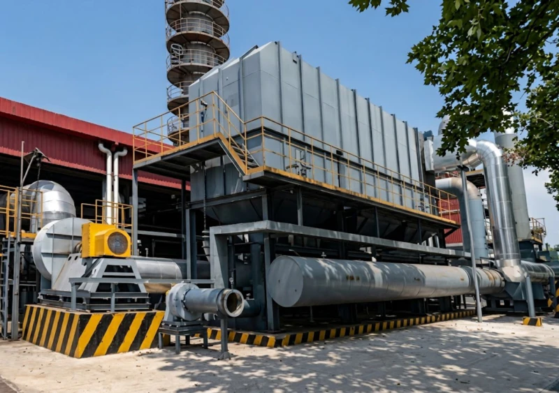 Application scenarios of RTO and mid-temperature SCR denitrification system for high-end refractory materials tunnel kiln LNG-fired off-gas treatment showing CO abatement and ultra-low NOx compliance at specialist ceramic manufacturing facility