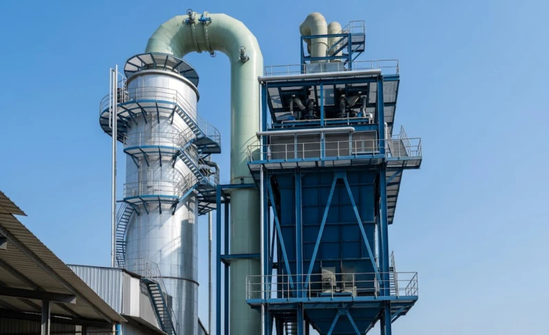 Application scenarios of limestone-gypsum FGD SNCR denitrification and wet electrostatic precipitator system for carbon materials industry pre-baked anode calcination and sintering furnace combined off-gas treatment achieving 99.5 percent desulfurization and 95 percent dust removal